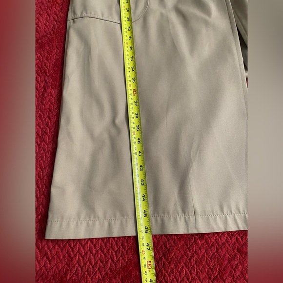 Misty Harbor Trench Coat Hooded Beige Kahaki Long Belted Jacket Women’s 12 Vtg - Picture 8 of 16